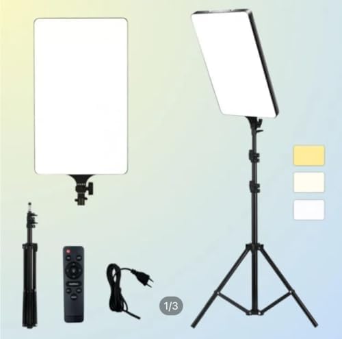 RL-19 LED Rectangular Light Panel - Adjustable Brightness & White Soft Light for Photography & Video - Saif Al Najmi Kw
